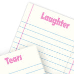 A5 Yellow Notebook After Laughter Comes Tears