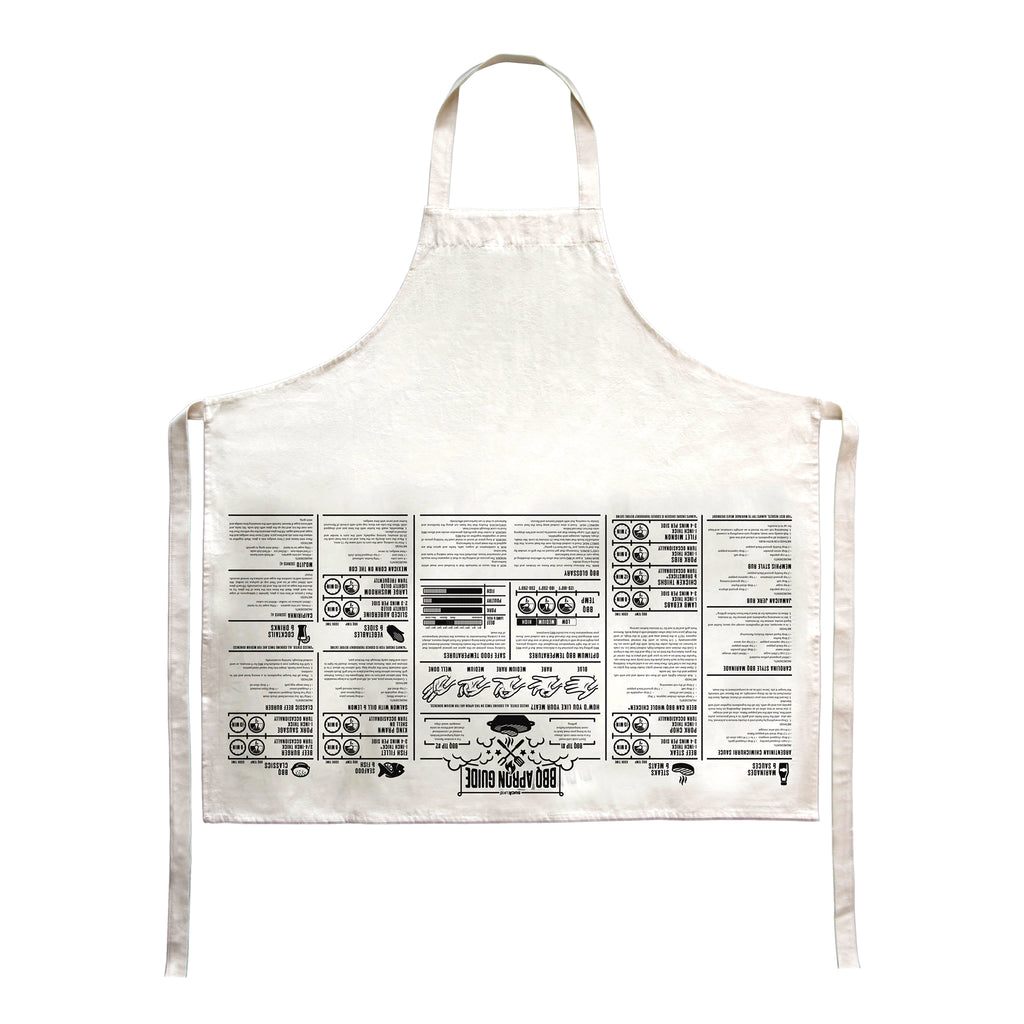 French Cooking Guides Apron BBQ - MUDAM STORE