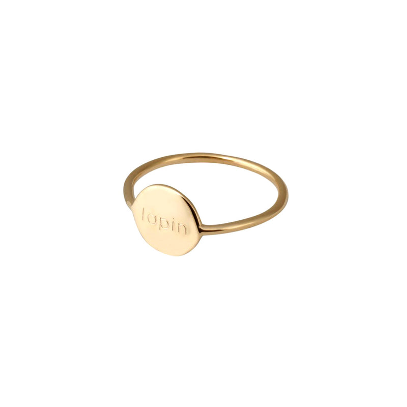 Message Ring 24 Carat Gold Plated - MUDAM STORE