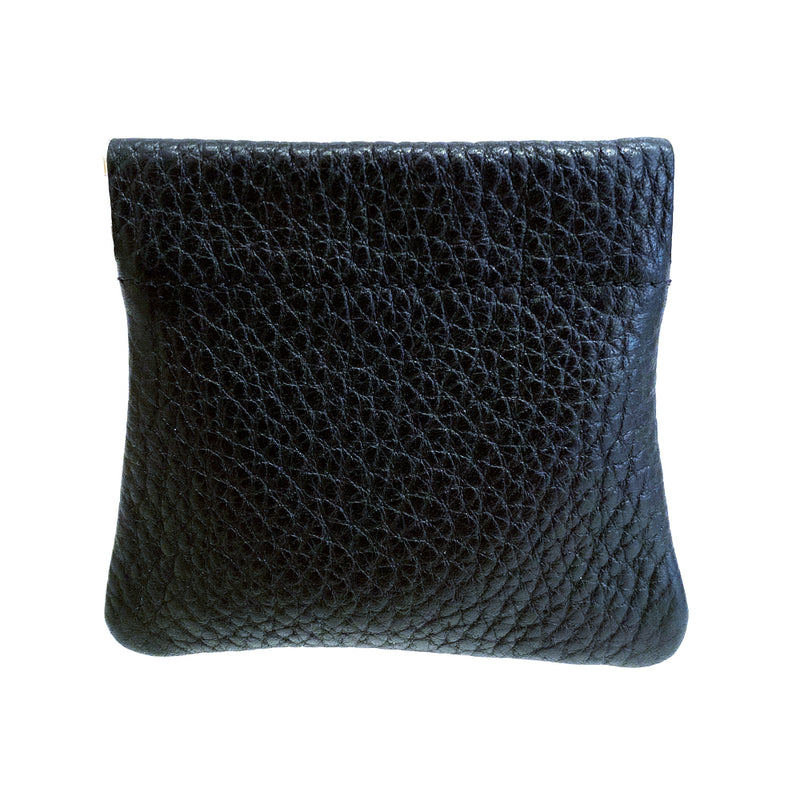 Grained Leather Snap Top Coin Purse - MUDAM STORE