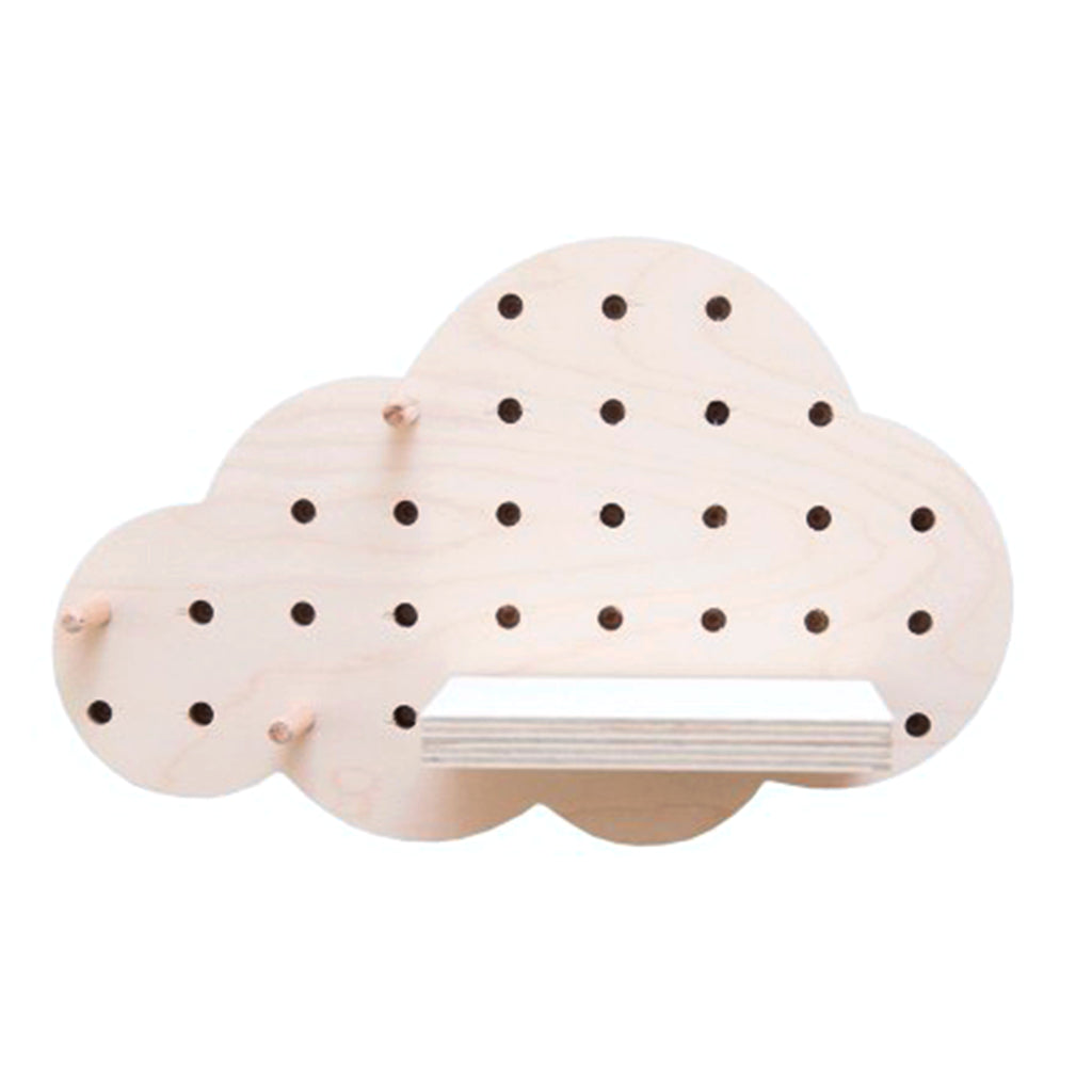 Birch Wood Cloud Pegboard - MUDAM STORE