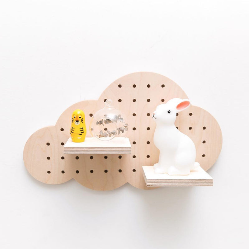Birch Wood Cloud Pegboard - MUDAM STORE