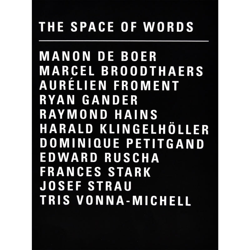 The Space Of Words - MUDAM STORE