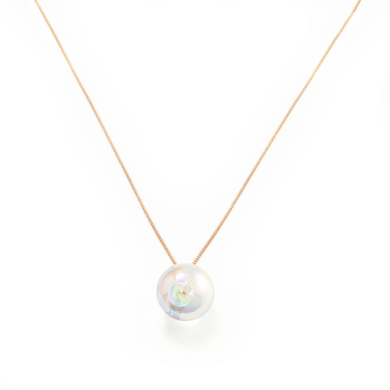 la-mome-rose-gold-plated-necklace-with-resin-bead-12mm-mudamstore