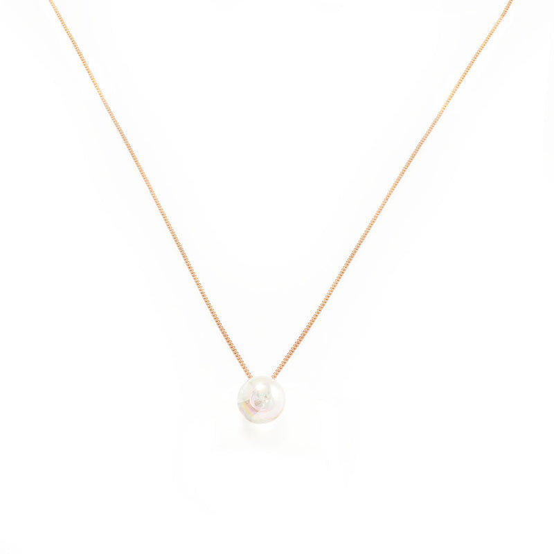 la-mome-rose-gold-plated-necklace-with-resin-bead-8mm-mudamstore