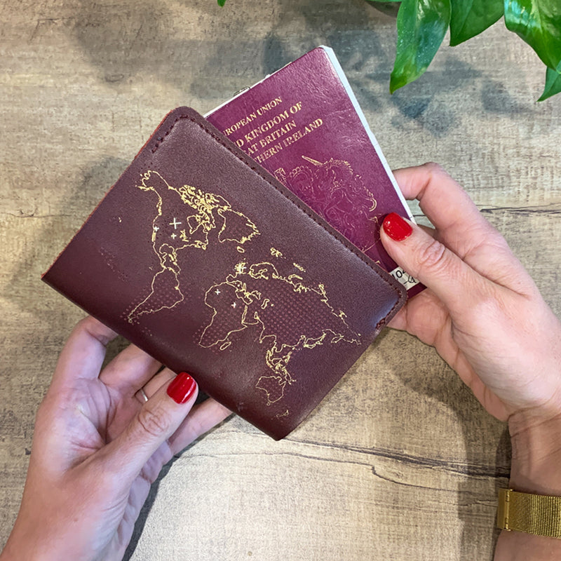 Brown Leather Passport Cover, Size/Dimension: 14 X 10 Cm